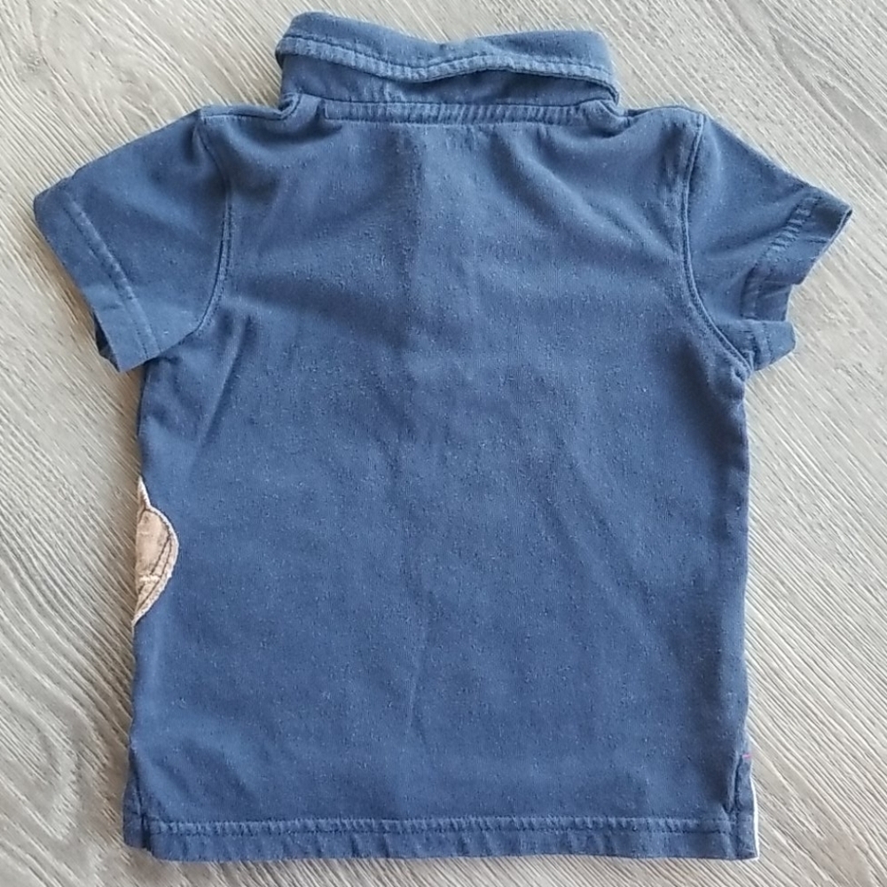 Sonoma navy blue short sleeve baseball shirt 12mo - Picture 2 of 8